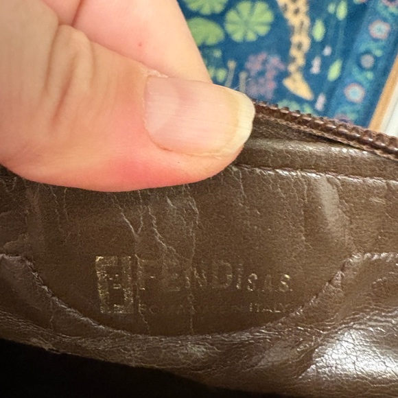 Fendi Brown and Tan Logo Boston Bag - Picture 3 of 11